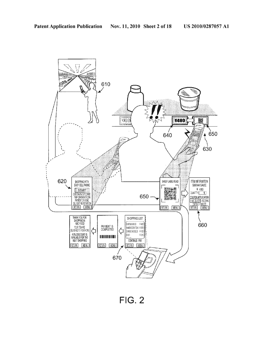 SELF SHOPPING SUPPORT BY GETTING CONTENTS FROM ELECTRONIC SHELF LABELS - diagram, schematic, and image 03