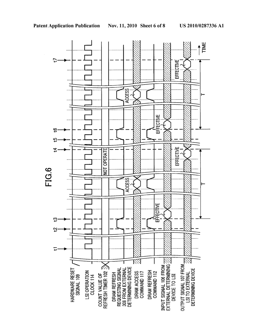 EXTERNAL I/O SIGNAL AND DRAM REFRESH SIGNAL SYNCHRONIZATION METHOD AND ITS CIRCUIT - diagram, schematic, and image 07