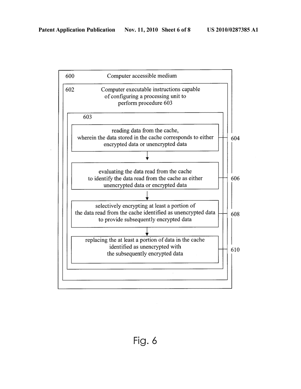 SECURING DATA CACHES THROUGH ENCRYPTION - diagram, schematic, and image 07