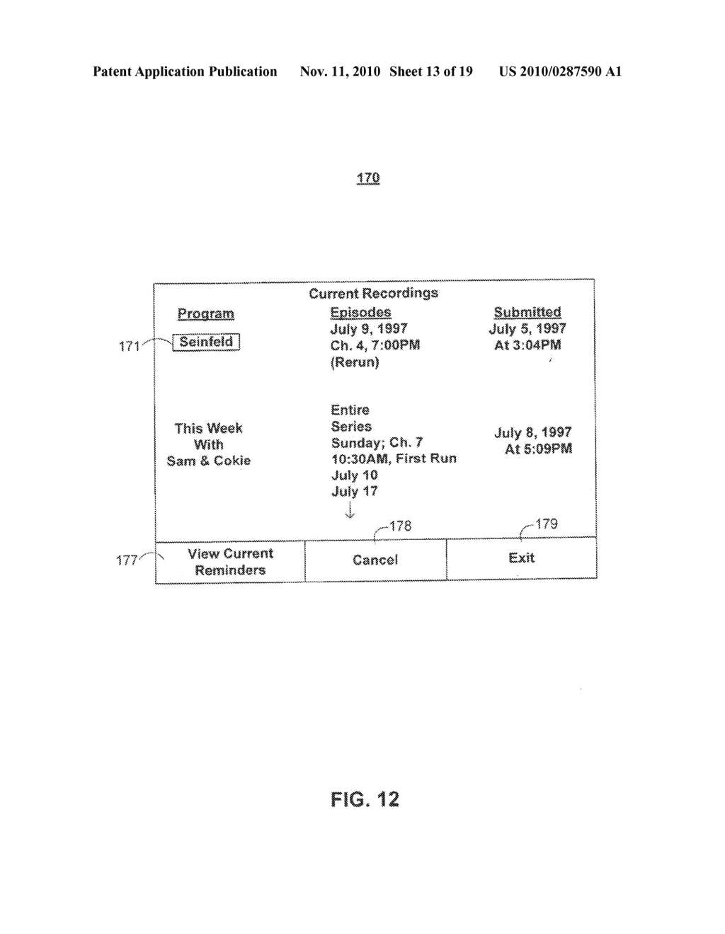 SERIES REMINDERS AND SERIES RECORDING FROM AN INTERACTIVE PROGRAM GUIDE - diagram, schematic, and image 14
