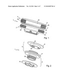 FASTENER FOR FIXING A MAT TO A CARPET diagram and image