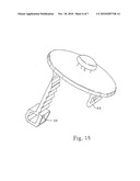 FASTENER FOR FIXING A MAT TO A CARPET diagram and image