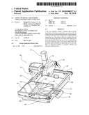 TABLE SAW HAVING A DETACHABLE TABLE EXTENSION FOR CUTTING TILE diagram and image