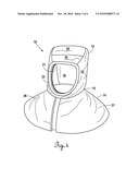 Firefighter Hood for a Firefighter s Face Mask diagram and image