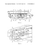 CONNECTOR DEVICE FOR TROUGH PANS ON MINING EQUIPMENT TROUGH PAN AND ASSEMBLY COMPONENT FOR THE SAME diagram and image