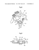 Caulking coupling device, switch and transmission switch diagram and image