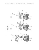 Caulking coupling device, switch and transmission switch diagram and image