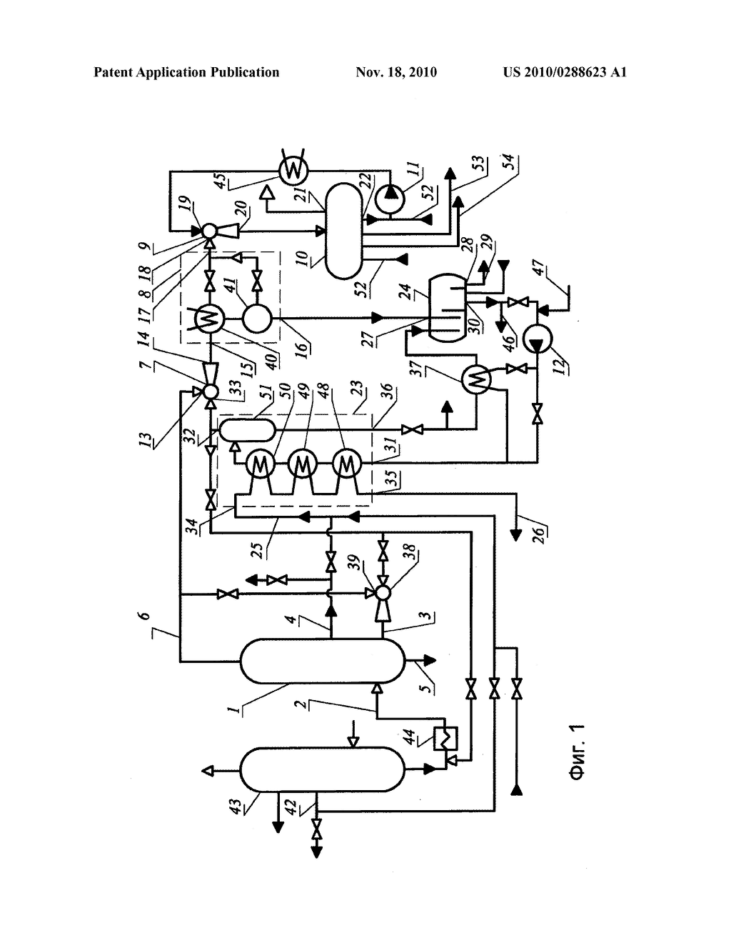 METHOD AND DEVICE FOR PRODUCING VACUUM IN A PETROLEUM DISTILLATION COLUMN - diagram, schematic, and image 02