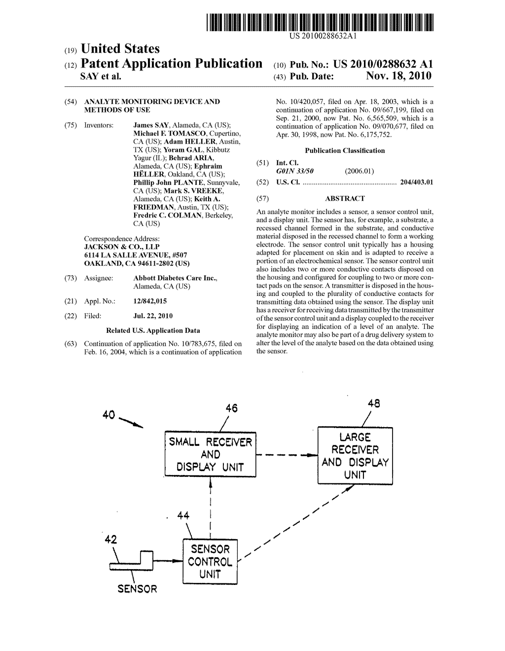 Analyte Monitoring Device and Methods of Use - diagram, schematic, and image 01