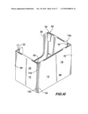 CONTAINER HAVING SLIDING CORNER SUPPORT diagram and image