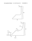 Display and demonstration stand for removable traction decks for miniature skateboards diagram and image