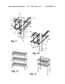 Shelving System With Easy Assembly diagram and image