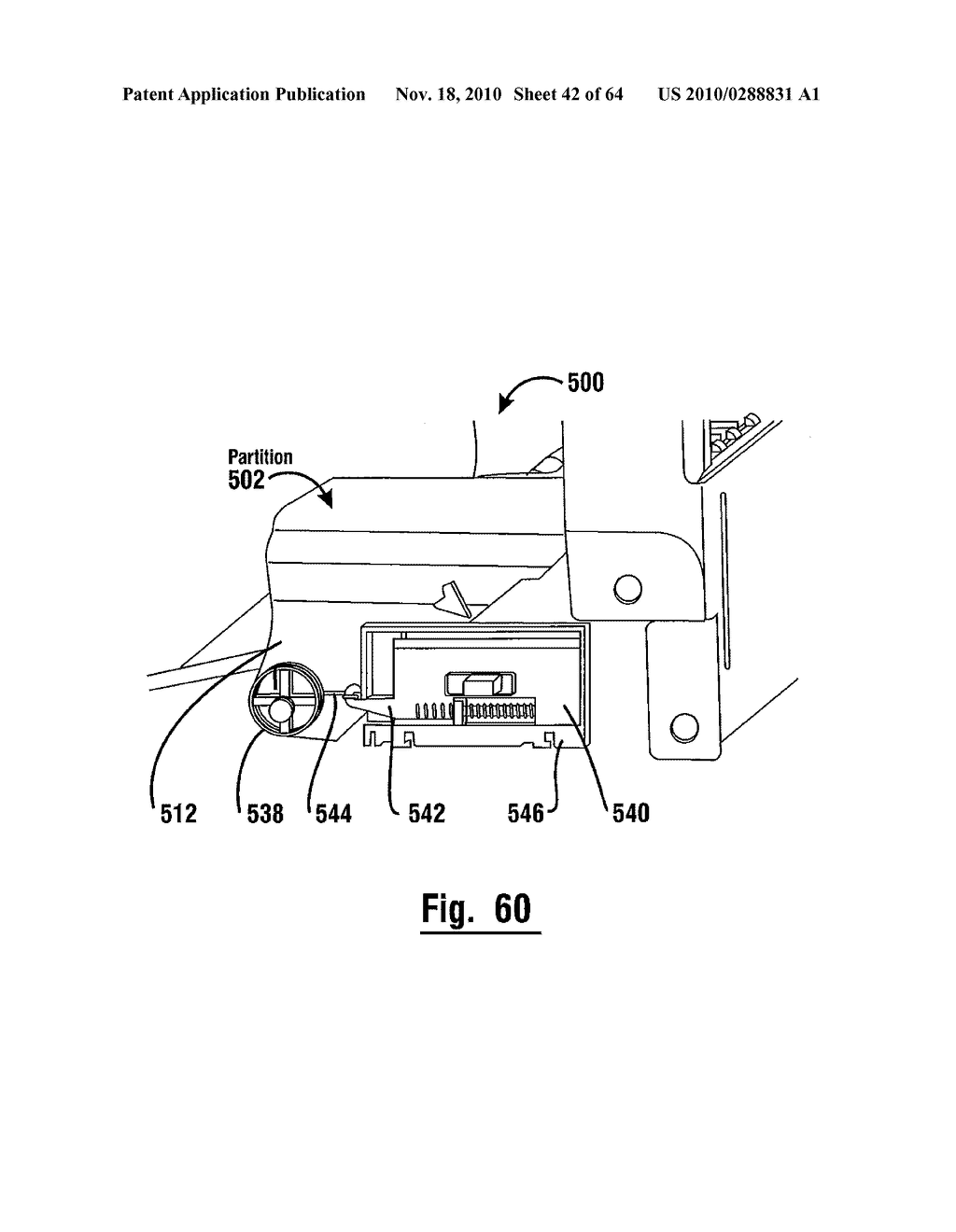 Automated banking machine currency presenter arrangement - diagram, schematic, and image 43