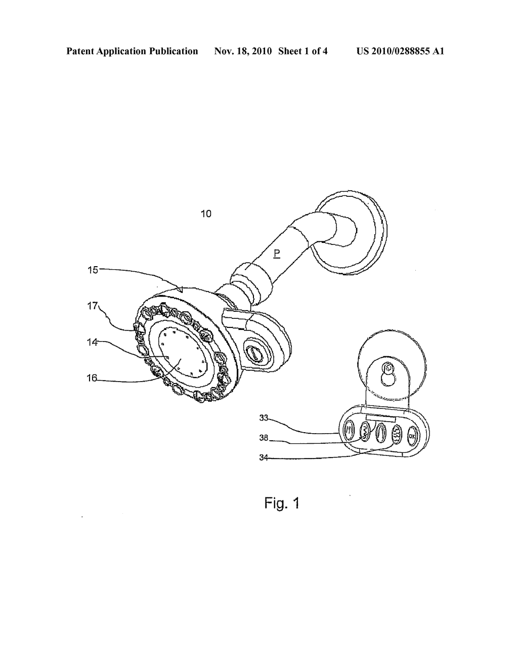 SHOWERHEAD WITH MULTIMODAL OPERATION - diagram, schematic, and image 02