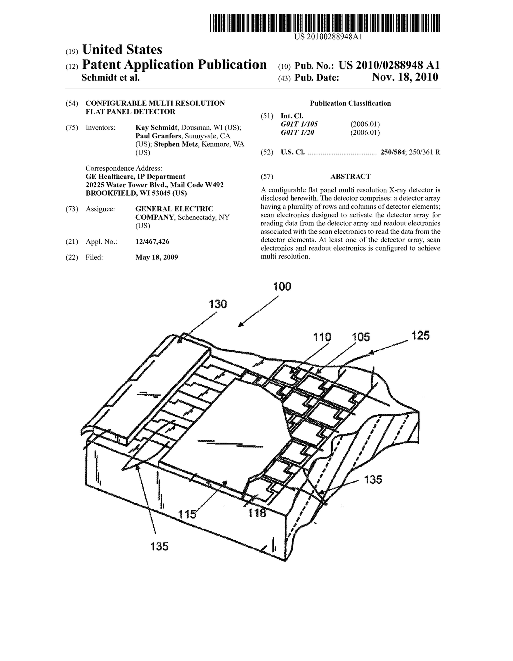 CONFIGURABLE MULTI RESOLUTION FLAT PANEL DETECTOR - diagram, schematic, and image 01