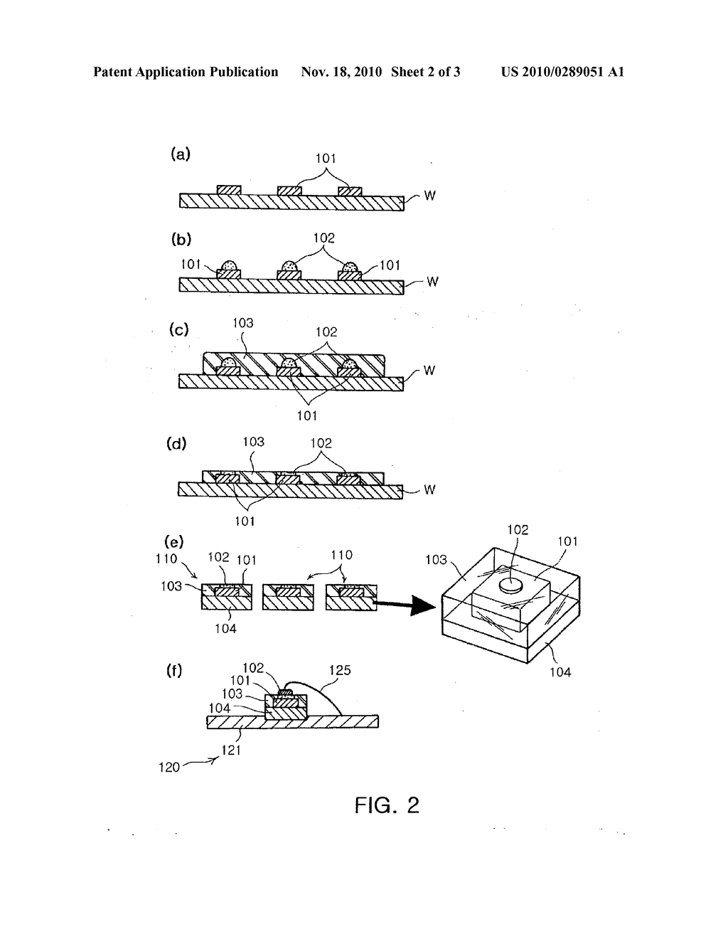 CHIP COATED LIGHT EMITTING DIODE PACKAGE AND MANUFACTURING METHOD THEREOF - diagram, schematic, and image 03