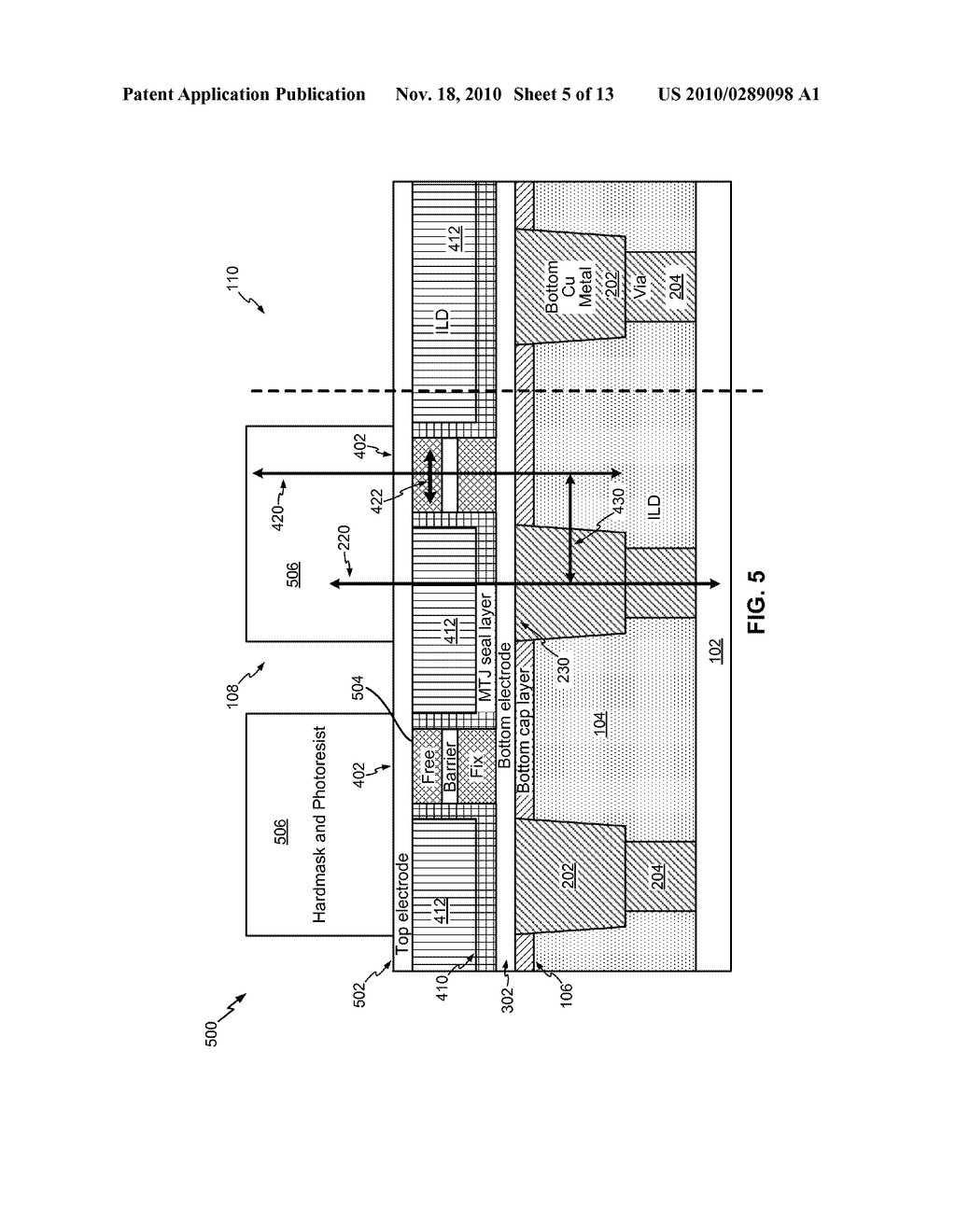 Magnetic Tunnel Junction Device and Fabrication - diagram, schematic, and image 06