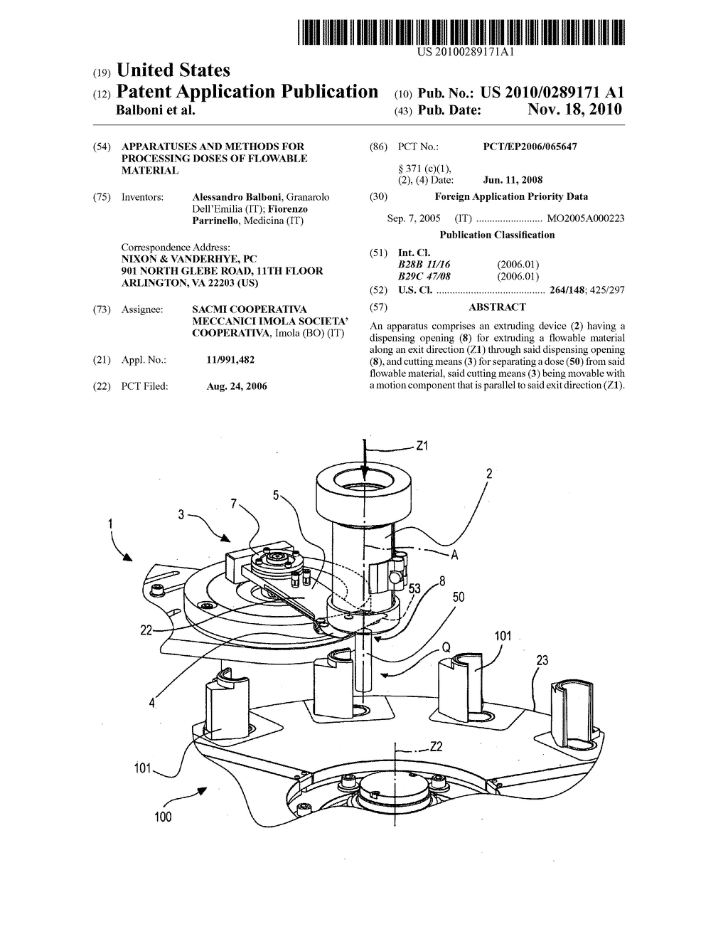 Apparatuses and Methods for Processing Doses of Flowable Material - diagram, schematic, and image 01