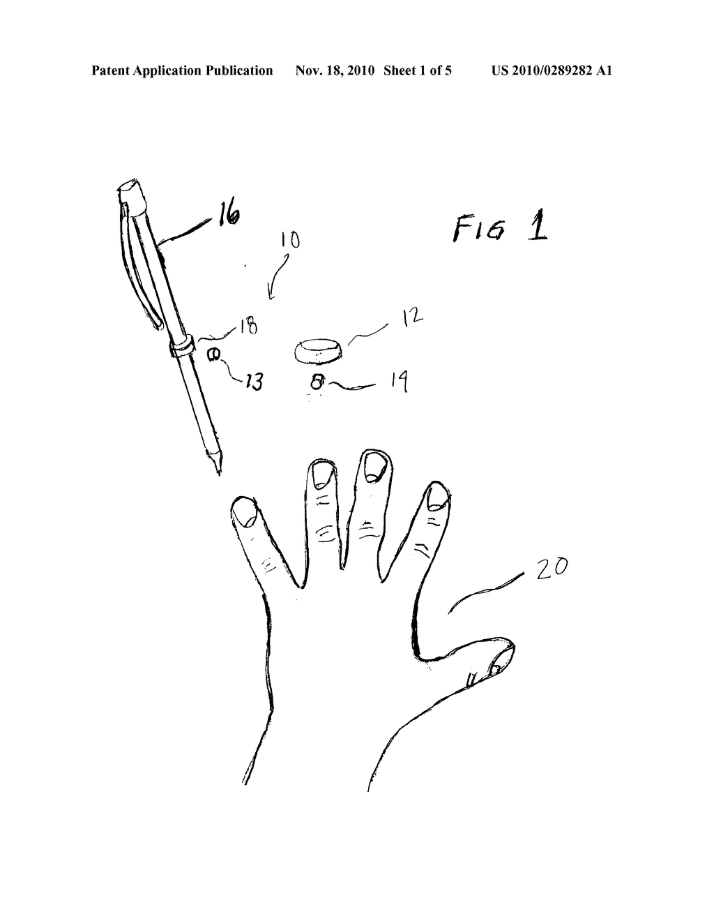 System for attaching an implement to a person - diagram, schematic, and image 02