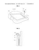 AUTOMOTIVE SEAT CUSHION WITH DRAIN DEVICE diagram and image