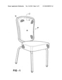 METHOD OF UPHOLSTERING CHAIR ELEMENT diagram and image