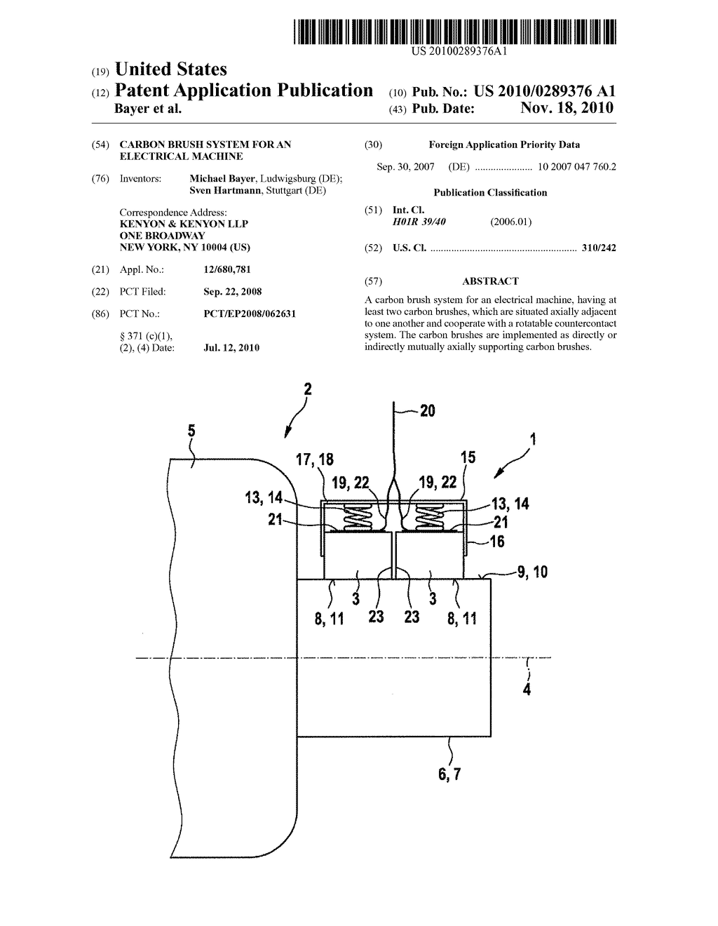 CARBON BRUSH SYSTEM FOR AN ELECTRICAL MACHINE - diagram, schematic, and image 01