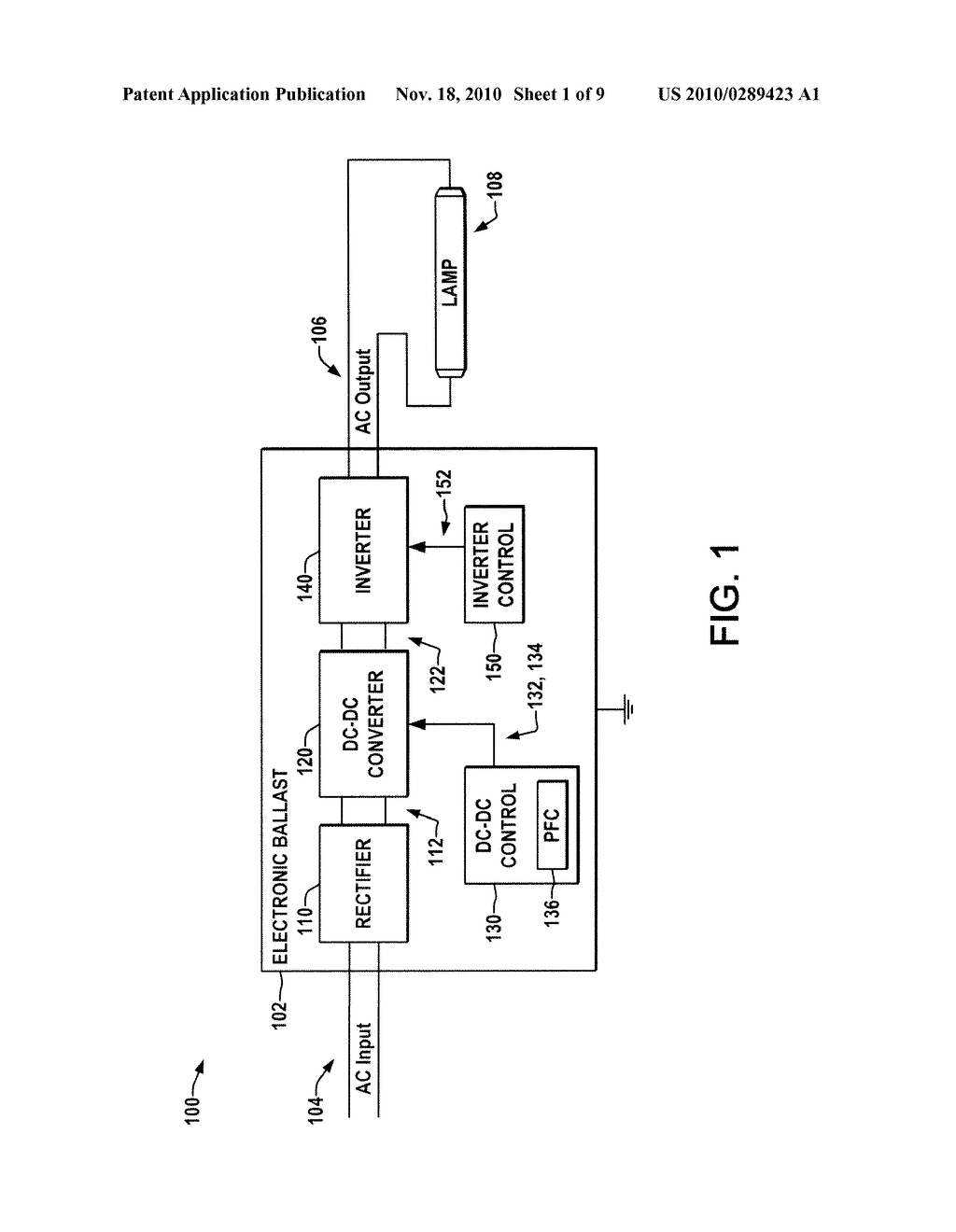 ELECTRONIC BALLAST WITH STEP UP/DOWN POWER FACTOR CORRECTION DC-DC CONVERTER SUITABLE FOR HIGH INPUT VOLTAGE APPLICATIONS - diagram, schematic, and image 02