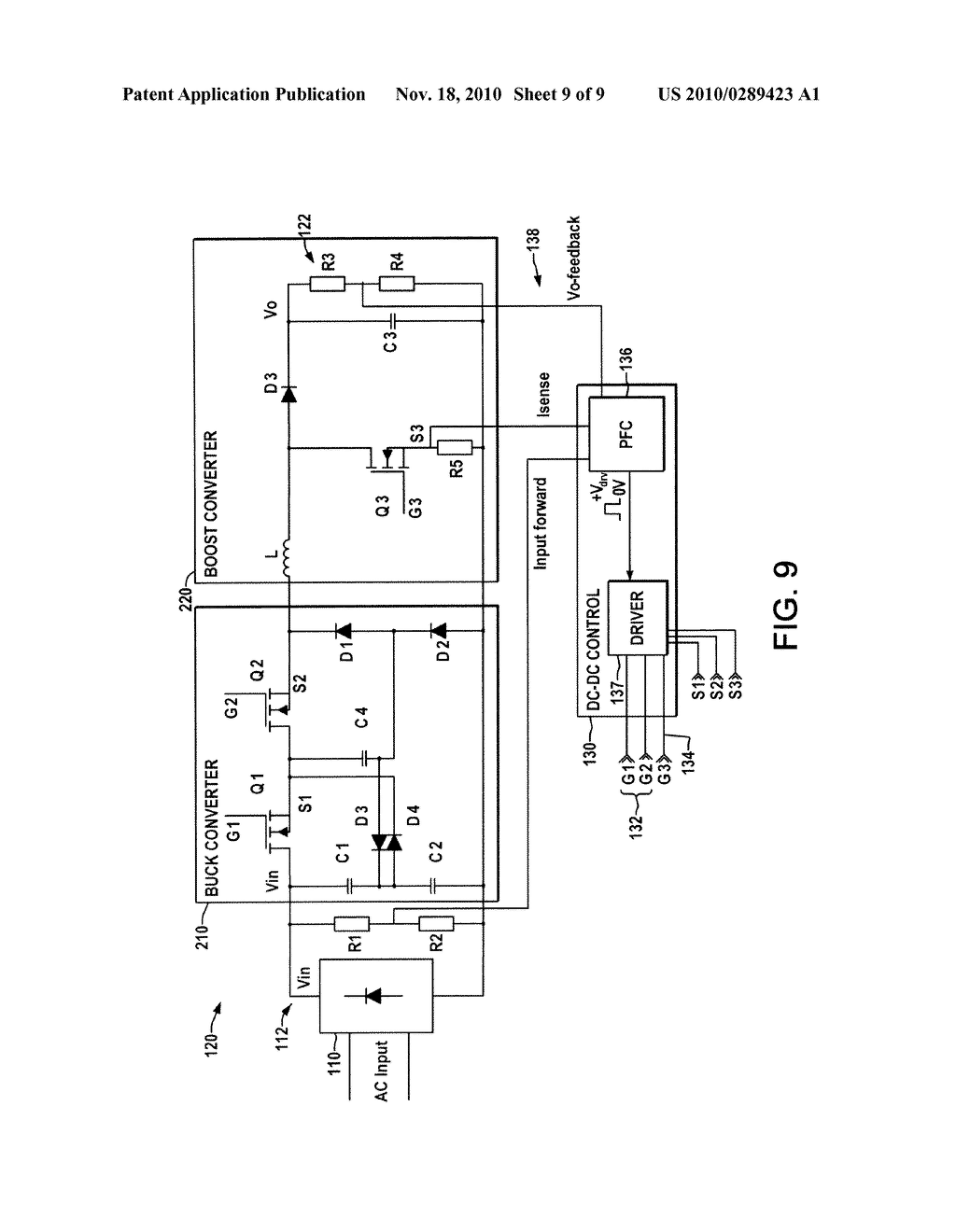 ELECTRONIC BALLAST WITH STEP UP/DOWN POWER FACTOR CORRECTION DC-DC CONVERTER SUITABLE FOR HIGH INPUT VOLTAGE APPLICATIONS - diagram, schematic, and image 10