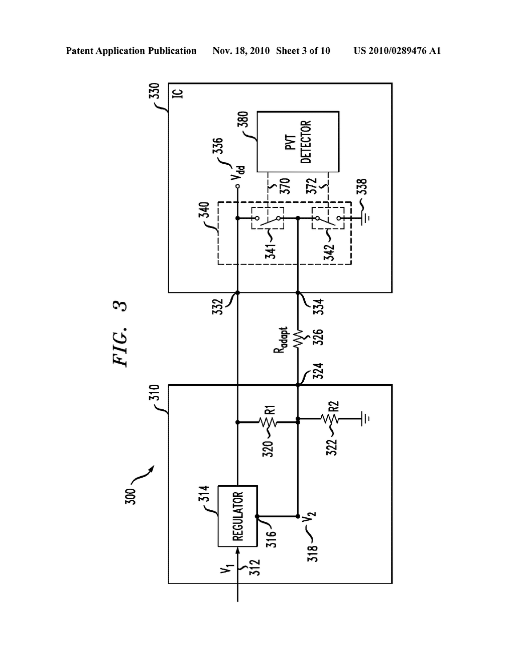 METHOD AND APPARATUS FOR REGULATING A POWER SUPPLY OF AN INTEGRATED CIRCUIT - diagram, schematic, and image 04