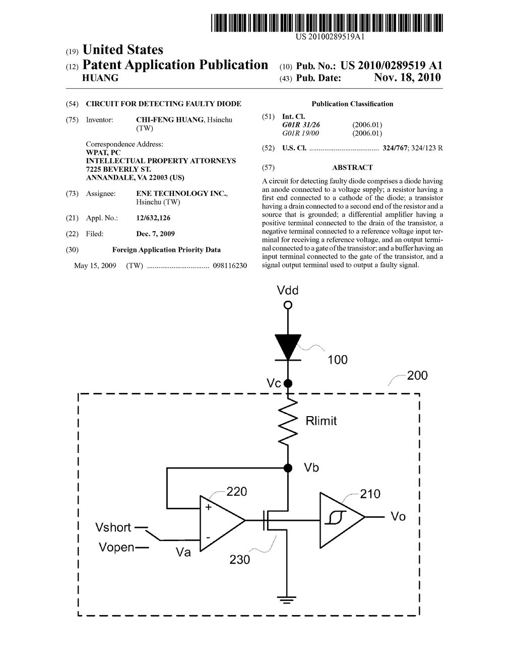 CIRCUIT FOR DETECTING FAULTY DIODE - diagram, schematic, and image 01