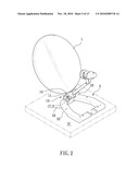 Mounting Bracket for Satellite Dish Antenna and Satellite Disk Antenna Assembly using the same diagram and image