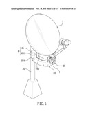 Mounting Bracket for Satellite Dish Antenna and Satellite Disk Antenna Assembly using the same diagram and image