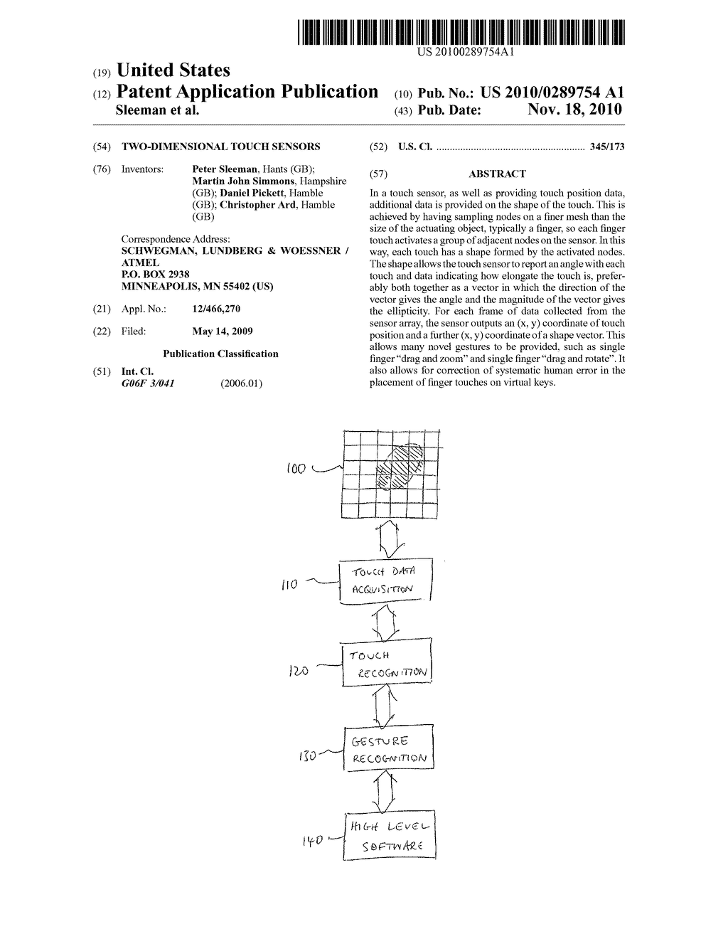 TWO-DIMENSIONAL TOUCH SENSORS - diagram, schematic, and image 01