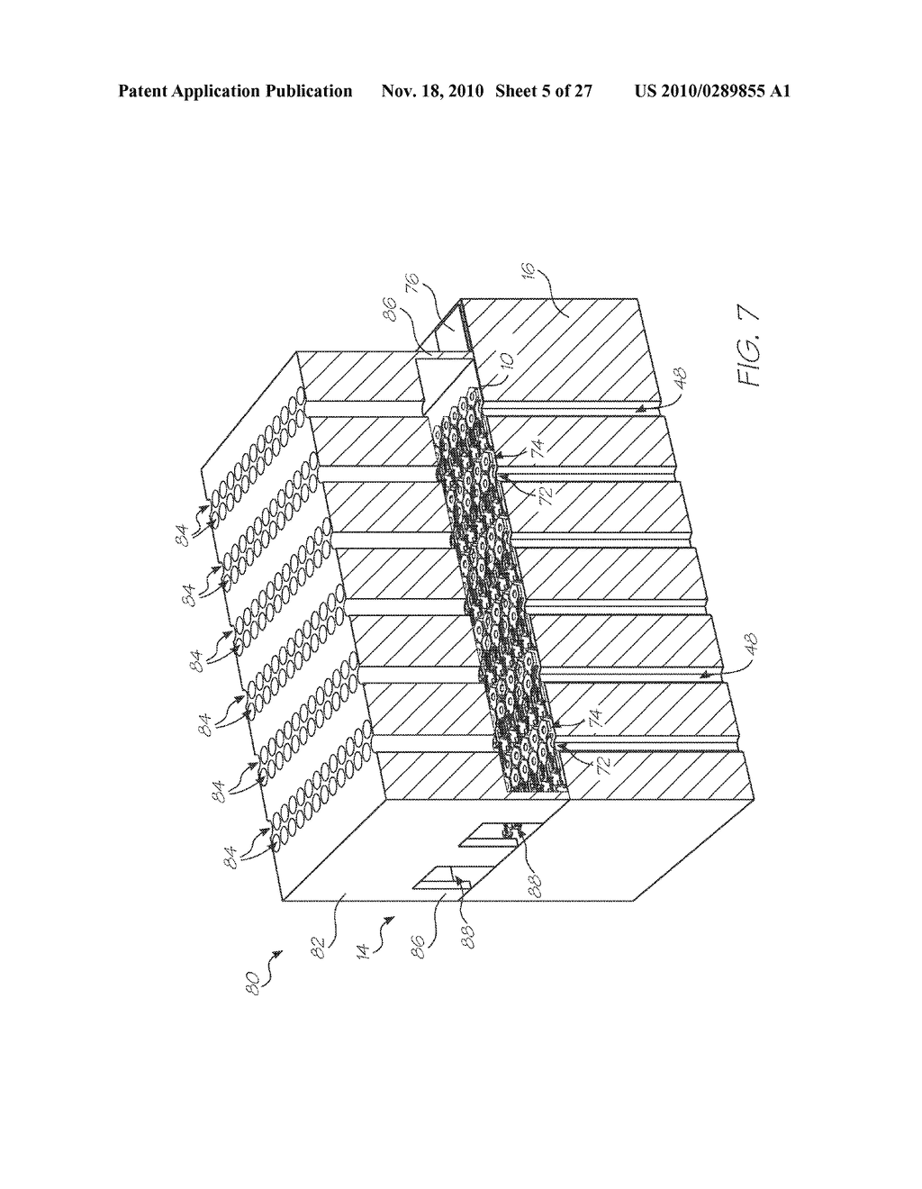 INKJET NOZZLE ASSEMBLY WITH MOVING NOZZLE OPENING DEFINED IN ROOF OF NOZZLE CHAMBER - diagram, schematic, and image 06