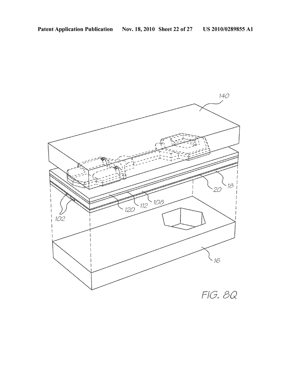 INKJET NOZZLE ASSEMBLY WITH MOVING NOZZLE OPENING DEFINED IN ROOF OF NOZZLE CHAMBER - diagram, schematic, and image 23