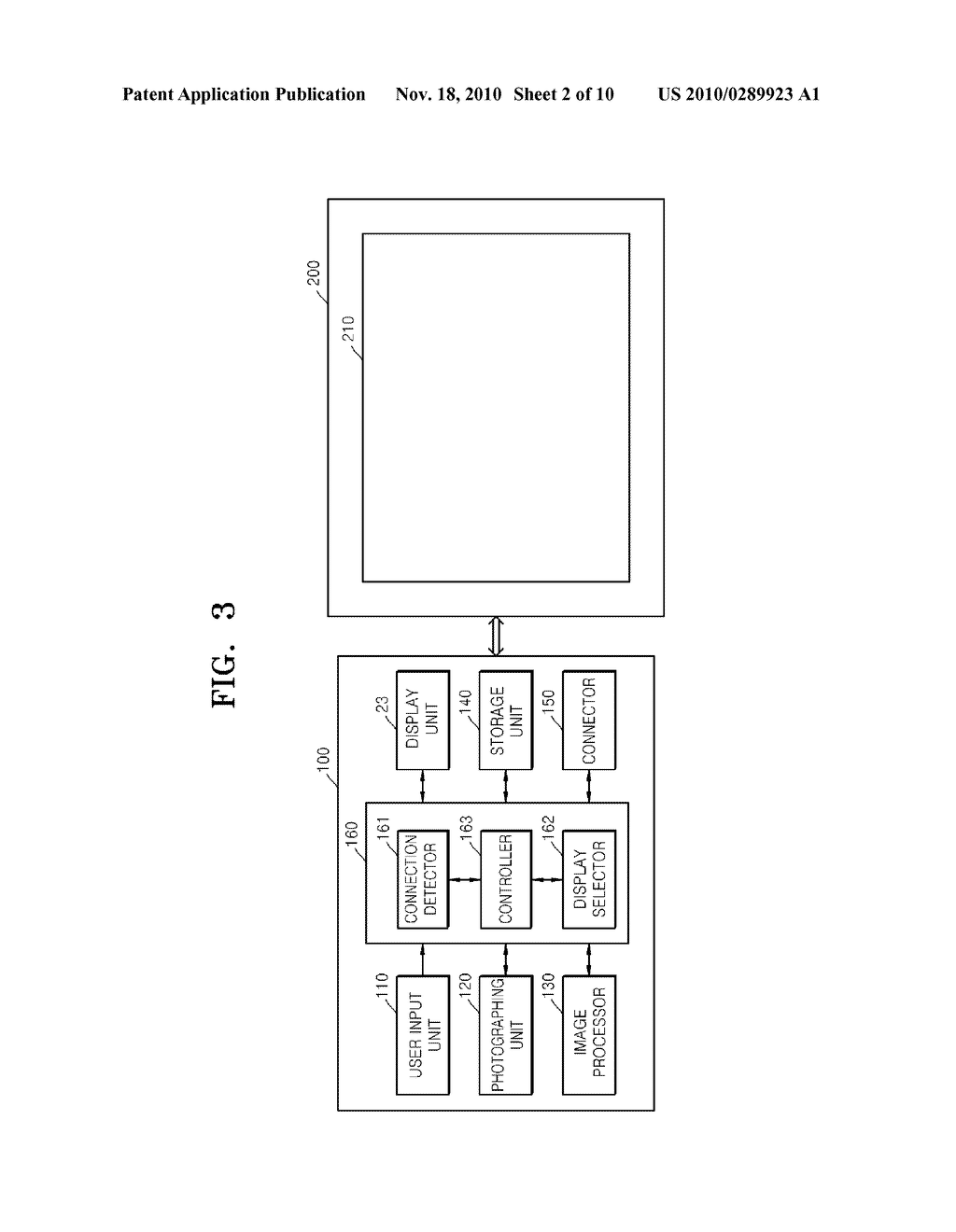 MULTI-DISPLAY DIGITAL IMAGE PROCESSING APPARATUS USING EXTERNAL DISPLAY APPARATUS, METHOD OF OPERATING THE DIGITAL IMAGE PROCESSING APPARATUS, AND COMPUTER READABLE RECORDING MEDIUM HAVING RECORDED THEREON PROGRAM FOR EXECUTING THE METHOD - diagram, schematic, and image 03