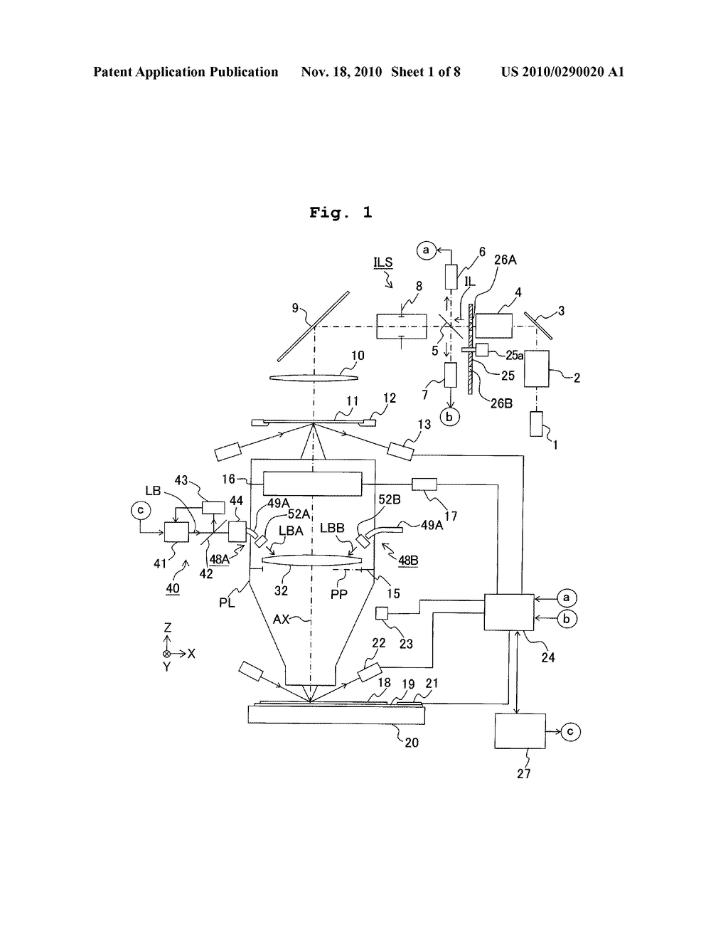 OPTICAL APPARATUS, EXPOSURE APPARATUS, EXPOSURE METHOD, AND METHOD FOR PRODUCING DEVICE - diagram, schematic, and image 02