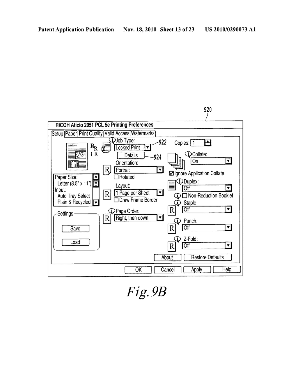 SYSTEM, METHOD AND APPARATUS USING A LOCKED PRINT JOB TICKET - diagram, schematic, and image 14