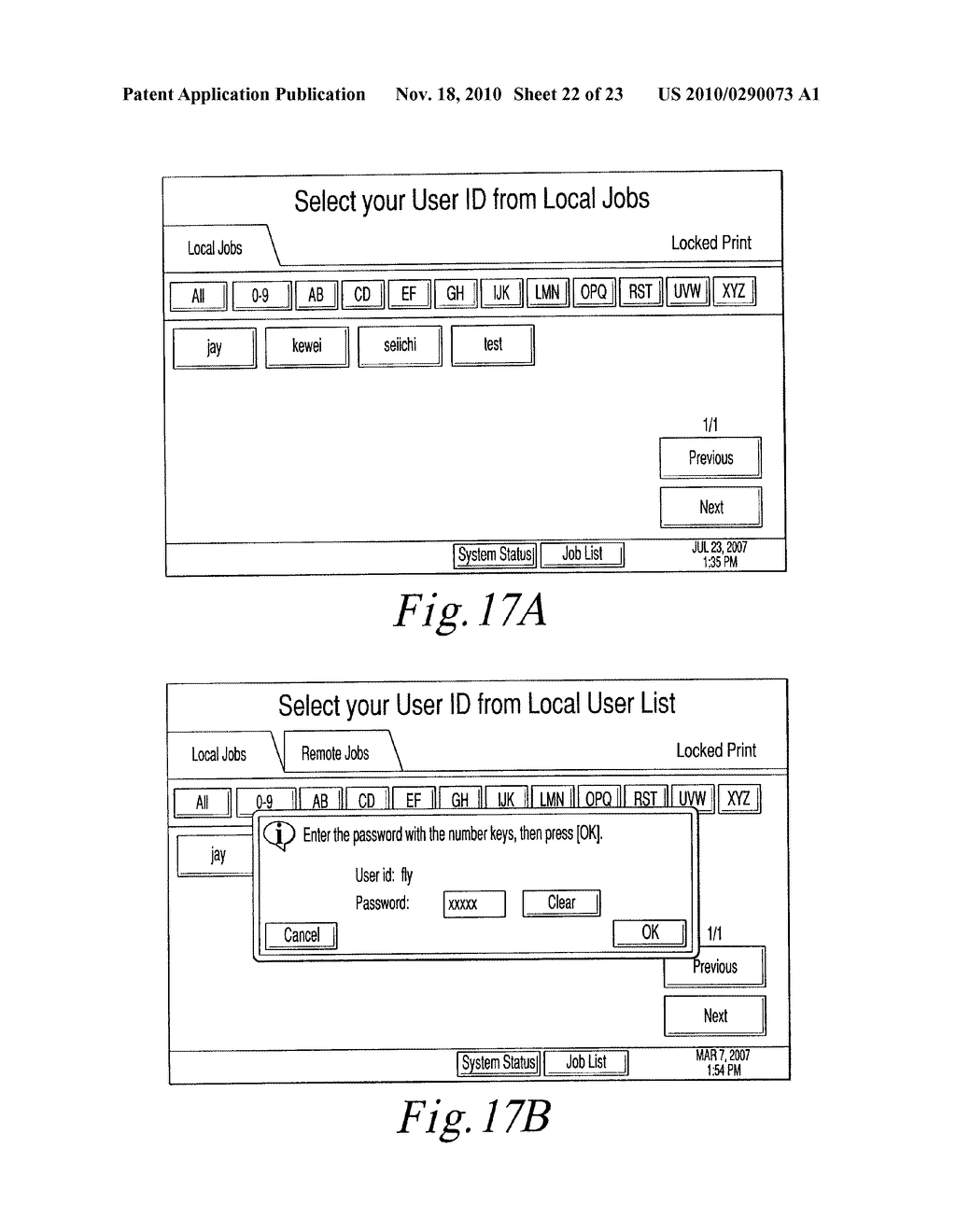 SYSTEM, METHOD AND APPARATUS USING A LOCKED PRINT JOB TICKET - diagram, schematic, and image 23