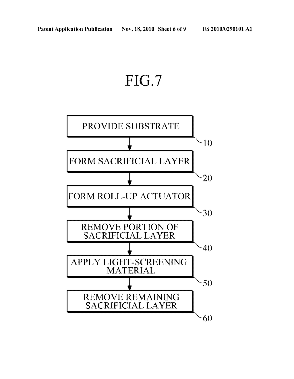 LIGHT SCREENING DEVICE AND MANUFACTURING METHOD THEREOF - diagram, schematic, and image 07