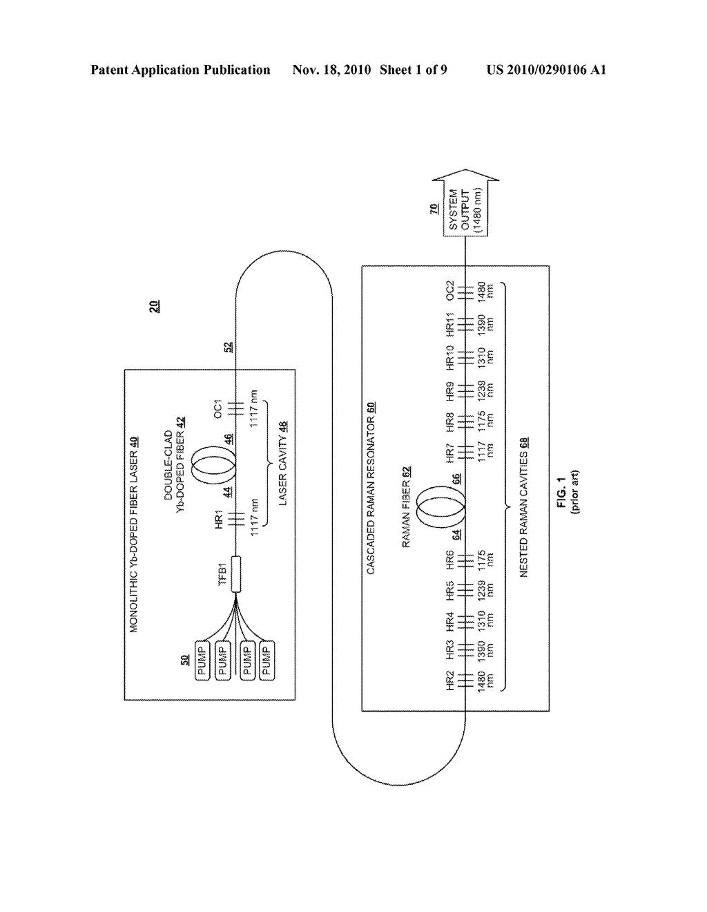 Cascaded Raman Fiber Laser System Based on Filter Fiber - diagram, schematic, and image 02