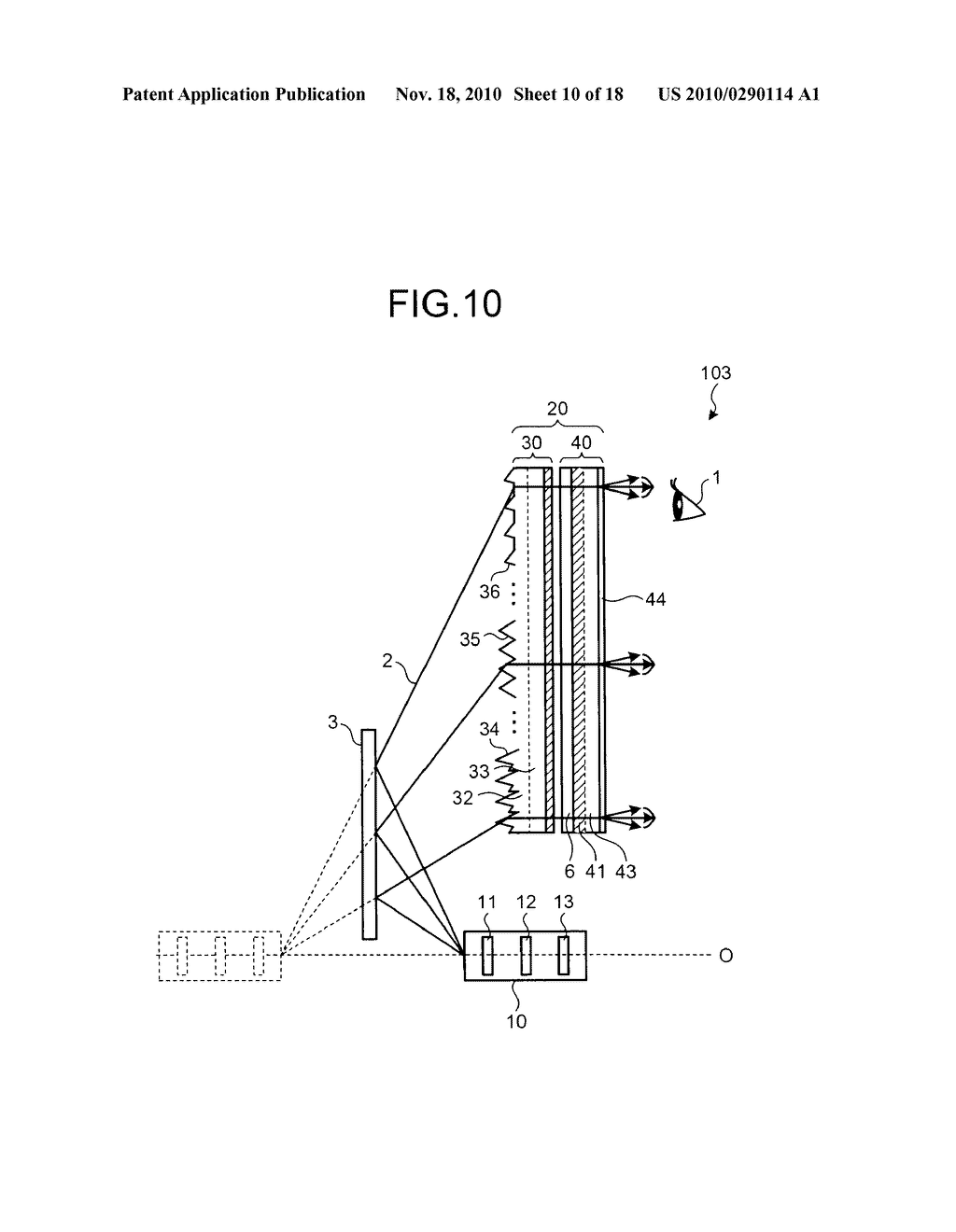 TRANSMISSION-TYPE SCREEN, PROJECTION-TYPE DISPLAY DEVICE, AND IMAGE DISPLAYING METHOD - diagram, schematic, and image 11