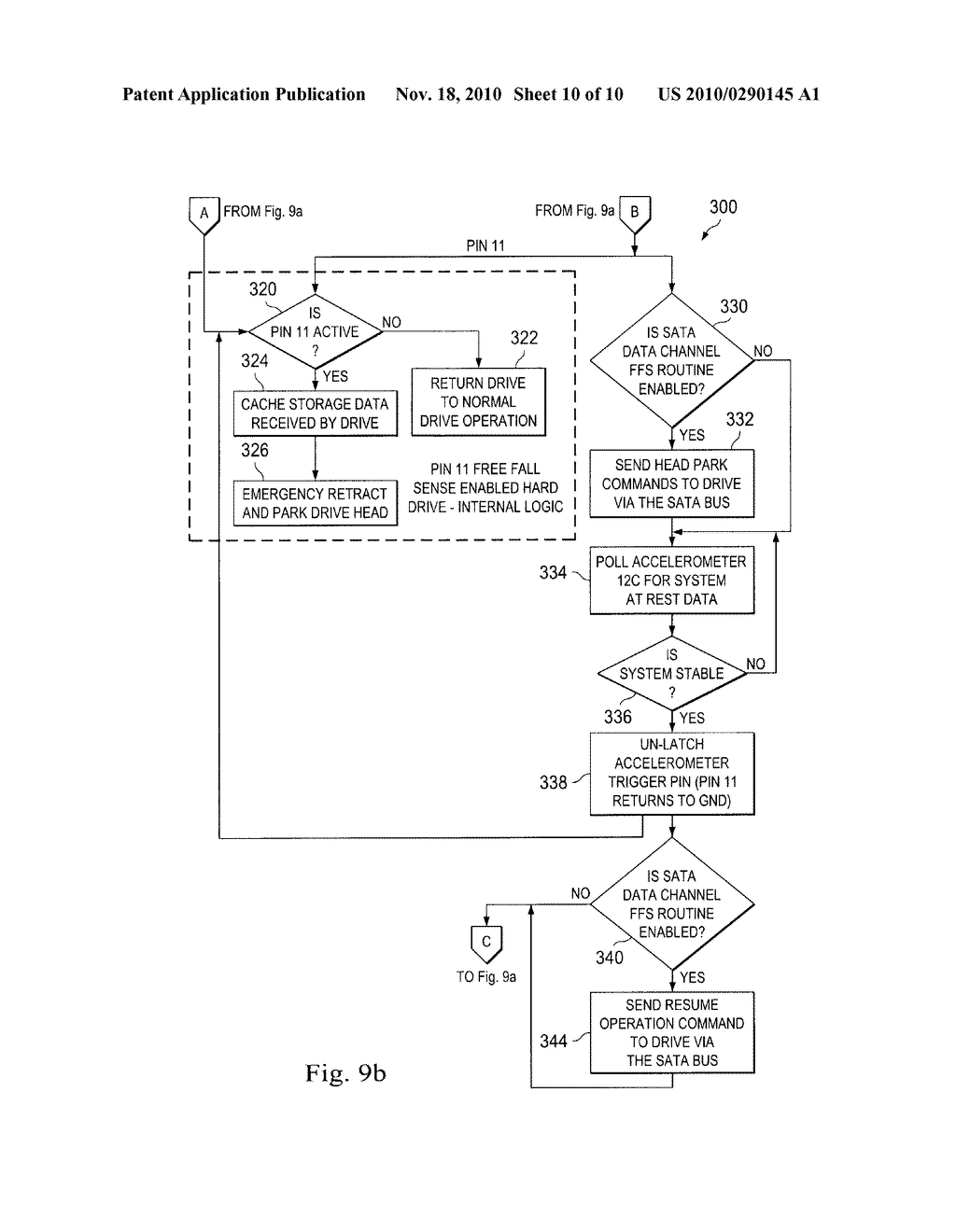 DATA LOSS PREVENTION DURING A FALL OF A STORAGE DEVICE - diagram, schematic, and image 11