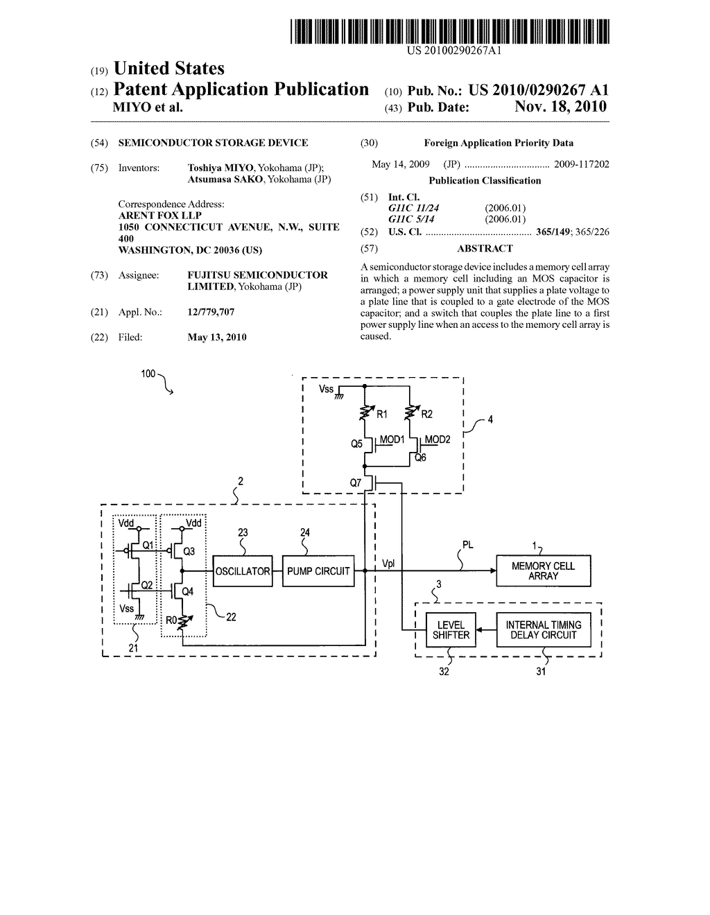 SEMICONDUCTOR STORAGE DEVICE - diagram, schematic, and image 01