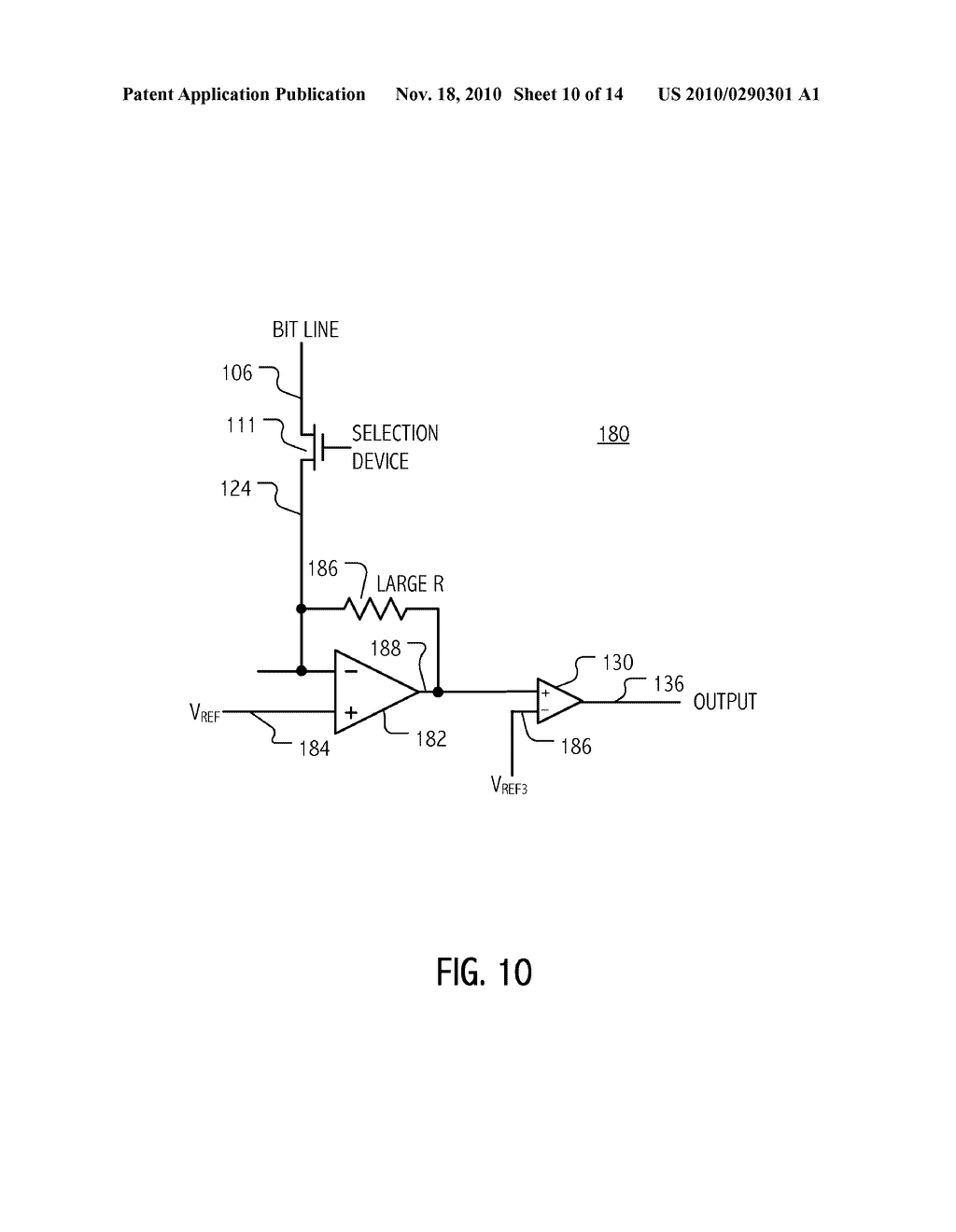 MEMORY ARRAY INCORPORATING NOISE DETECTION LINE - diagram, schematic, and image 11