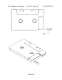 Integrated Digital Media Player Cassette Adapter diagram and image