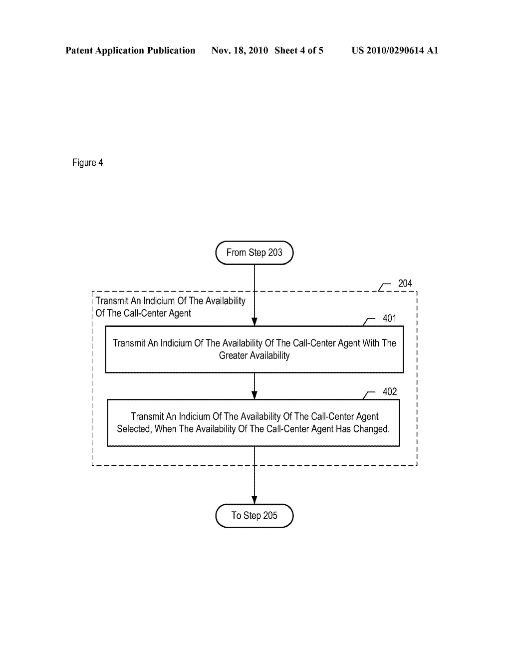 Method for Indicating Call-Center Agent Availability - diagram, schematic, and image 05