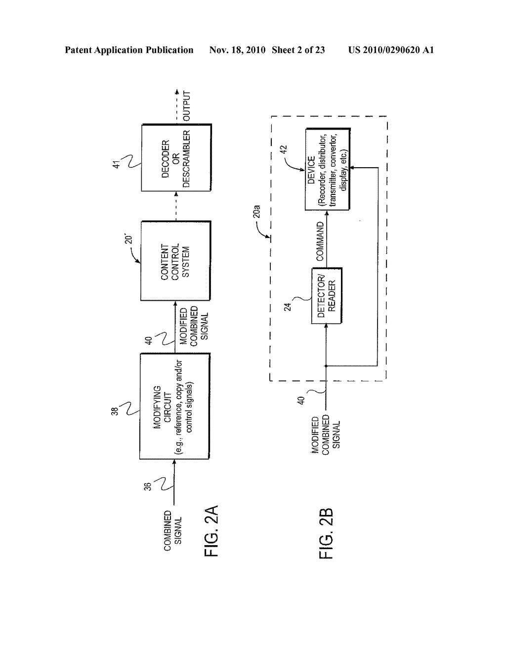 METHOD AND APPARATUS FOR MODIFYING A SUBSEQUENTLY GENERATED CONTROL COMMAND IN A CONTENT CONTROL SYSTEM - diagram, schematic, and image 03