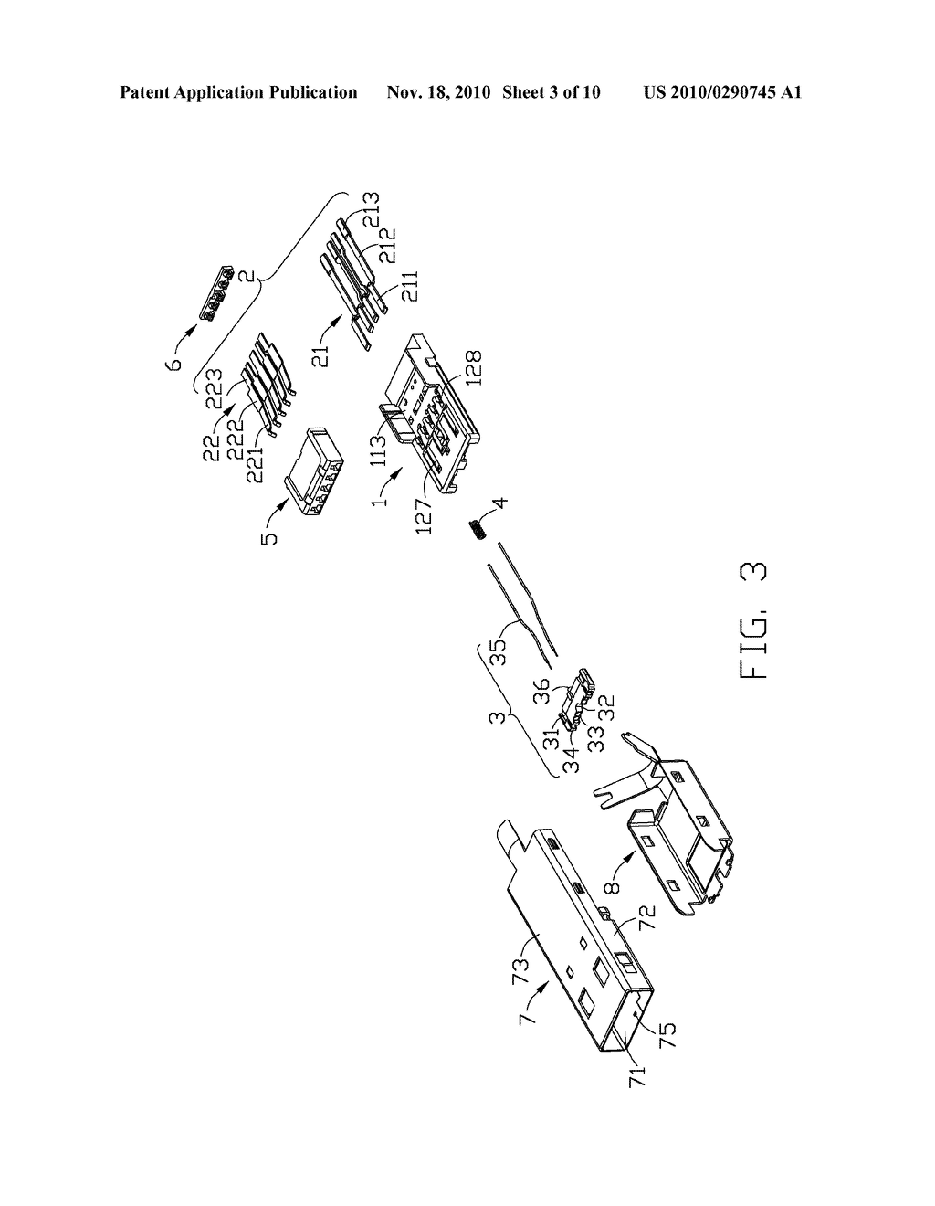 CONNECTOR HAVING AN FLOATABLE OPTICAL MODULE - diagram, schematic, and image 04