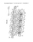 Image-Forming Device Having Mechanism for Separating Developing Rollers from Photosensitive Drums diagram and image